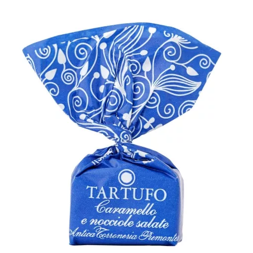 Antica Torroneria Schokoladentrüffel Tartufo dolce caramello e nocciole salate (Karamell und gesalzene Haselnüsse) ~ 14g