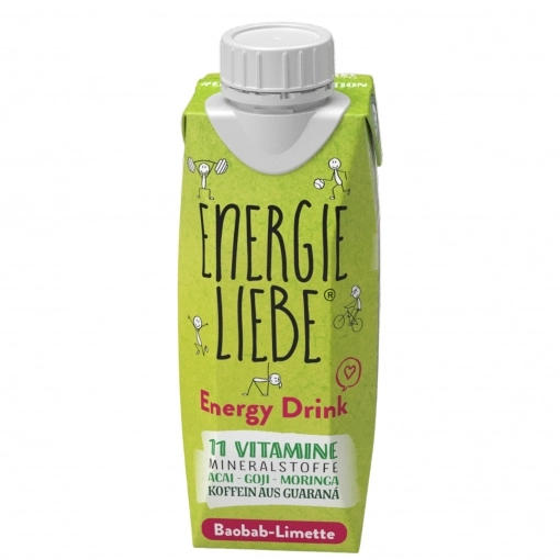 Energieliebe Functional Energy Drink Baobab Limette ~ 250 ml im Tetrapak