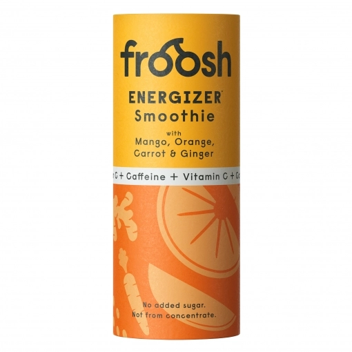 Froosh Frucht Smoothie Energizer Mango, Orange, Karotte & Ingwer ~ 235 ml in der Pappdose