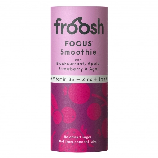 Froosh Frucht Smoothie Focus Johannisbeere, Apfel, Erdbeere & Acai ~ 235 ml in der Pappdose