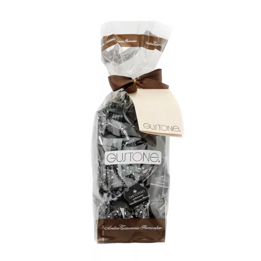 Antica Torroneria Gustone Schokoladen-Trüffel Geschenktüte Tartufino dolce extranero (extra dunkel) ~ 280g