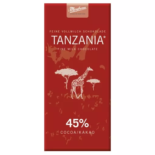 Meybona Ursprungs-Vollmilchschokolade Tanzania 45% ~ 100g