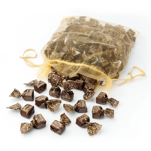 Antica Torroneria Gustone Schokoladentrüffel Geschenkset Tartufini dolci fondente 70% e fave di cacao (Kakaobohnen) a 7g ~ 1kg
